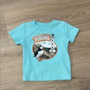 Kids Light Blue Maine Graphic T-Shirt